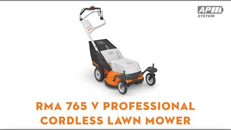 Stihl Rma 765 V Professional Cordless Lawn Mower Stihl Gb Youtube