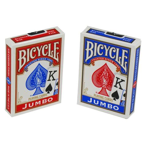 Playing card material is different from normal card. Bicycle Playing Cards - Poker with Jumbo Index