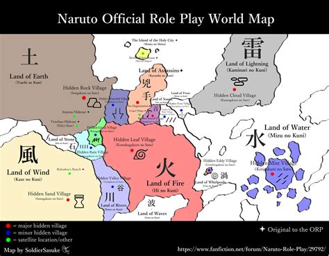 Naruto Rp World Map By Soldiersasuke On Deviantart