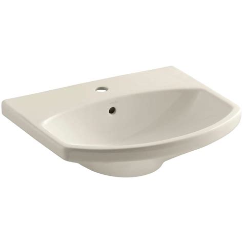 This pedestal sink stands out from the others reviewed here due to its classical design, which will look at home in a period or more traditional bathroom. KOHLER Cimarron 3-5/8 in. Vitreous China Pedestal Sink ...