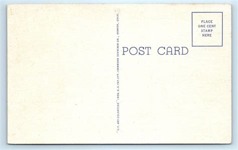 Camp Carson Co Colorado Large Letter Linen C1940s Curt Teich Postcard