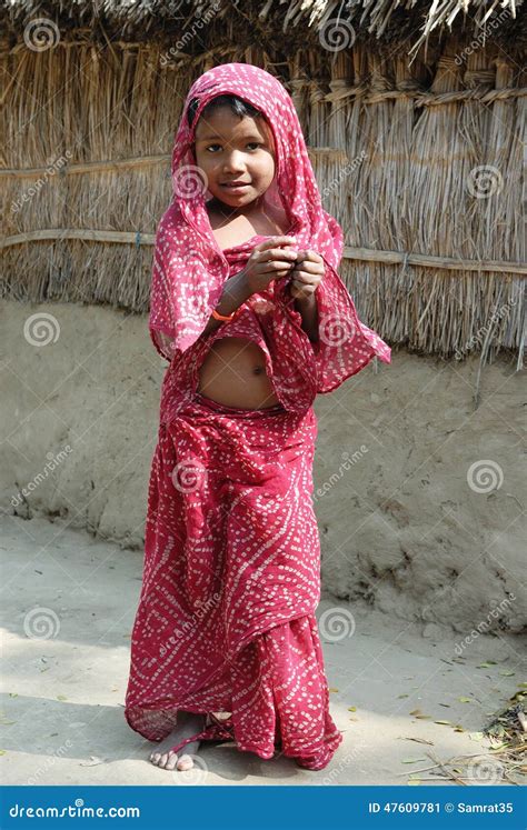 Indian Village Girl Editorial Photo Image Of Color Portrait 47609781
