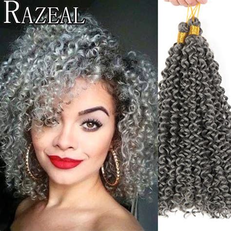 World's most advanced synthetic hair. Razeal Freetress Crochet Braiding Hair 14Inch Curly Hair ...