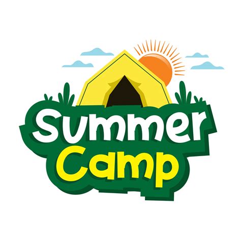 Summer Camp Vector Design Template Kids Summer Camp Vector Logo Design