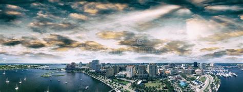 Aerial View Of West Palm Beach Florida Stock Image Image Of America