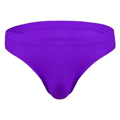 feeshow men s silky bikini swim briefs bulge pouch underwear swimwear b0823b8l3k