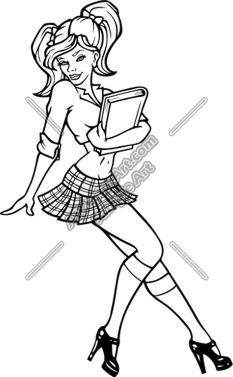 Sexy Pin Up Girl Sketch