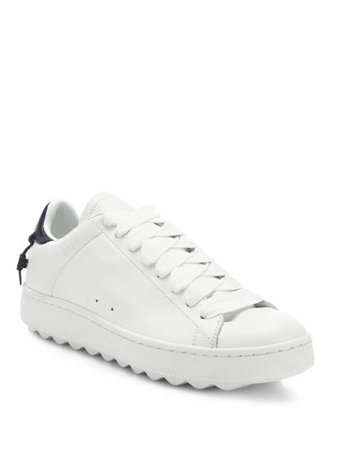 Coach Leather Sneakers In White For Men Lyst
