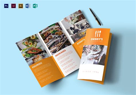 Catering Service Brochure Design Template in PSD, Word ...