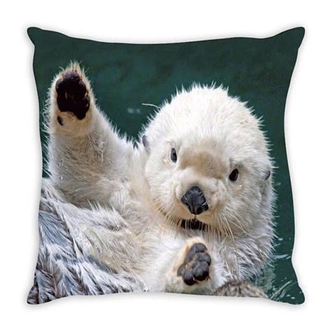 Throw Pillow Beautiful Hd Otter Throw Pillow Otters Teddy Bear Throw