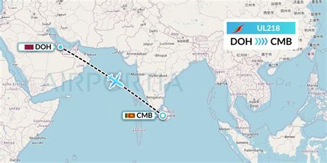 Ul218 Flight Status Srilankan Airlines Doha To Colombo Alk218