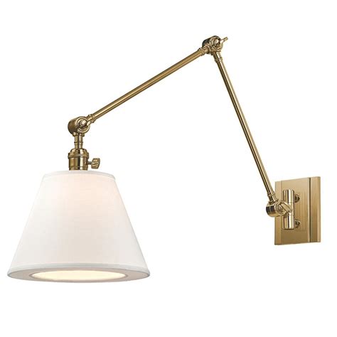 Wall sconce swing arm lighting. Hudson Valley Lighting Hillsdale 1 Light Swing Arm Wall ...