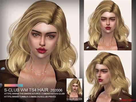 S Club Ts4 Wm Hair 202006 The Sims 4 Catalog