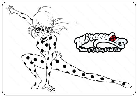 12 miraculous ladybug printable coloring pages for kids. Printable Miraculous Tales Of Ladybug Coloring Page PDF