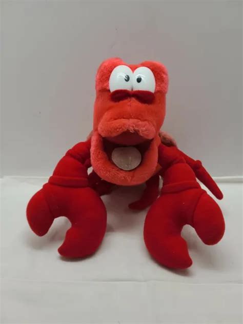 Vintage Original Disney Little Mermaid Sebastian Crab Medium Plush By Tyco Toys 749 Picclick