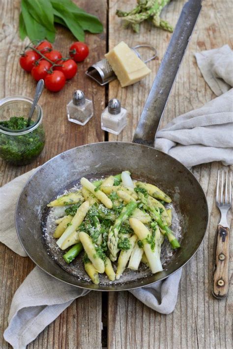 Schupfnudeln Mit B Rlauchpesto Spargel Rezept Sweets Lifestyle