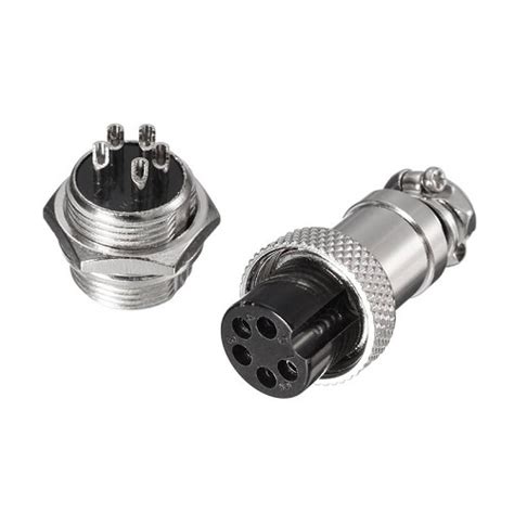 Gx12 5 Pins Male And Female Connector Leetechbd
