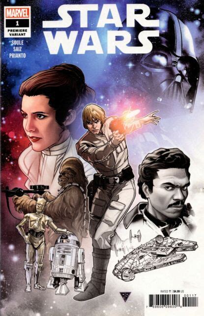 Star Wars 1 Limited Variant Cover Silva Post Empire Luke Leia Lando