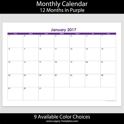 A4 Printable Calendar 2021 12 Months Printable Calendar Design