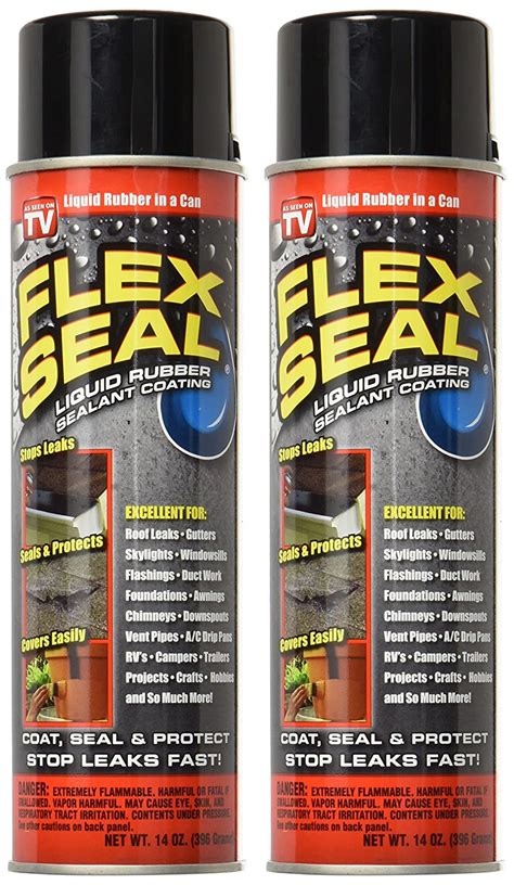 Flex Seal Spray Black Liquid Rubber Sealant Coating Stop Leak Wet Dry