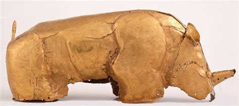 The Gold Foil Rhino From The Mapungubwe Collection African Museum