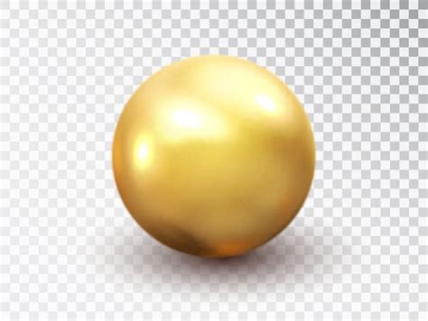 Premium Vector Golden Sphere Isolated