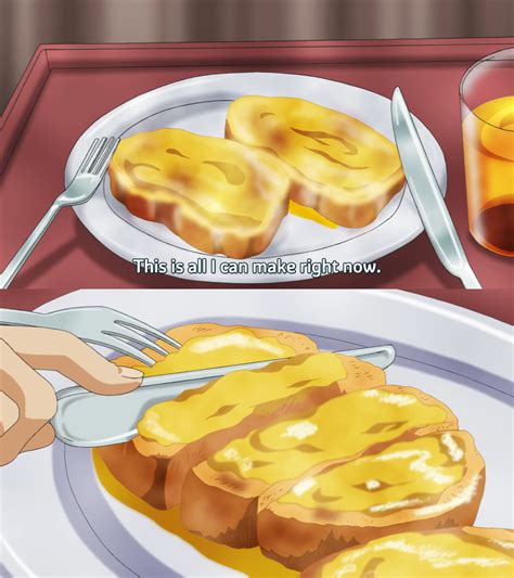 Anime Food Gutatans Mahiro French Toast Thức ăn Ẩm Thực