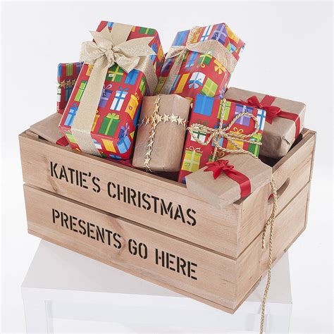 Personalised Large Christmas T Crate By Plantabox