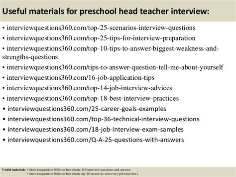 Top 10 Preschool Head Teacher Interview Questions And Answers