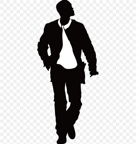 Silhouette Model Male Png 371x868px Silhouette Black And White