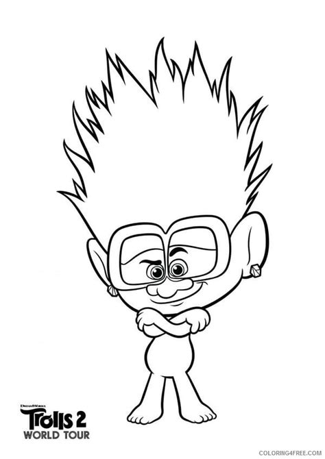 Trolls World Tour Cooper Coloring Coloring Pages