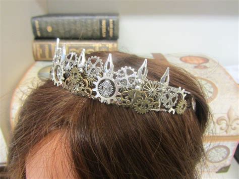 Steampunk Tiara For The Alternative Wedding Or Special Occasion Cogs