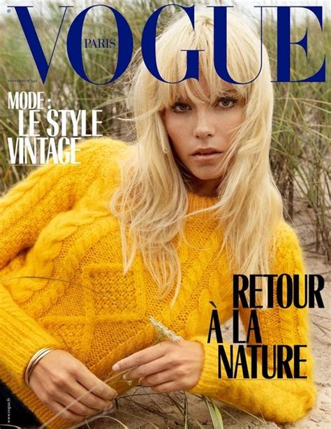 Natasha Poly En Couverture Du Num Ro De Novembre De Vogue Paris Vogue