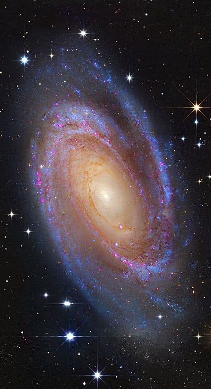 Bright Spiral Galaxy M81 One Of The Brightest Galaxies In Planet Earth