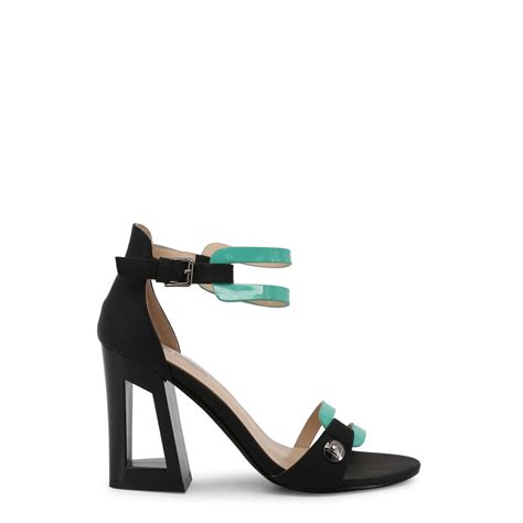 Laura Biagiotti Green And Black Sandals