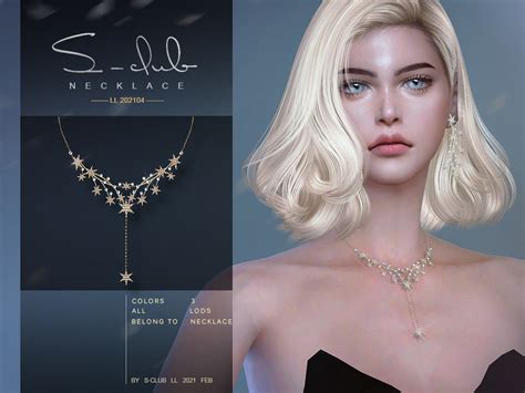 Necklace 202104 By S Club From Tsr • Sims 4 Downloads