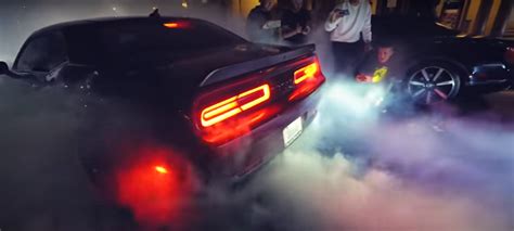 Dodge Hellcat Busted After Insane Burnout At Monterey Hypercar Meet