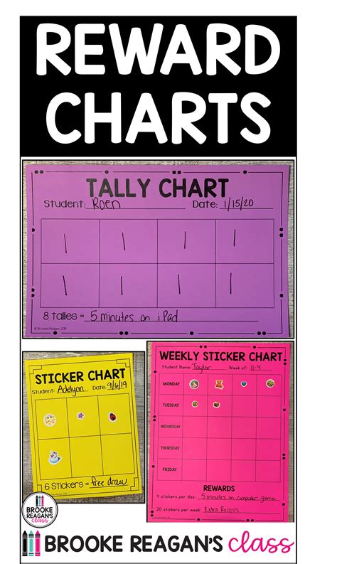 Reward Charts Behavior Management Sticker And Tally Reward Charts