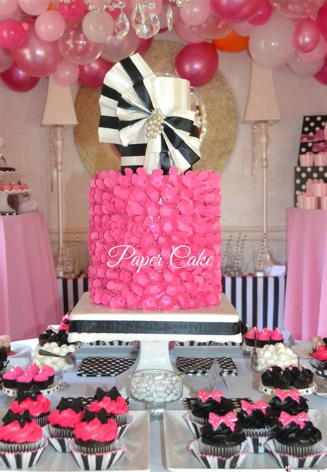 Ginger ray metallic gold bridal shower letter banners 2pc 5ft cardstock decorations. Hot Pink, Black & White Bridal Shower - Liz Bushong