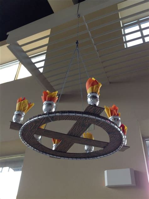 Vbs Kingdom Rock Chandelier Made From A Hula Hoop