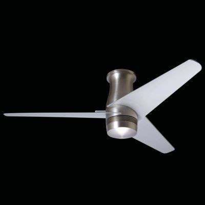 Finish gw gloss white ba brushed aluminum. Velo DC Flushmount Ceiling Fan | Hugger ceiling fan ...