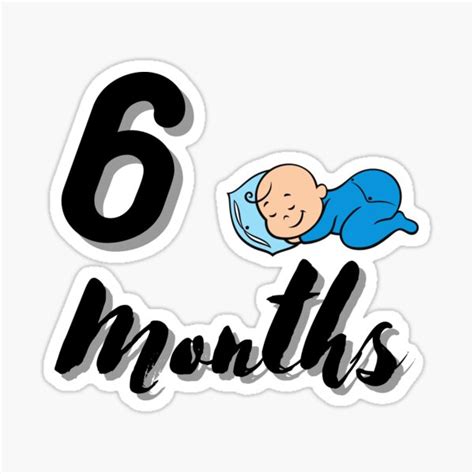 6 Months Stickers Redbubble