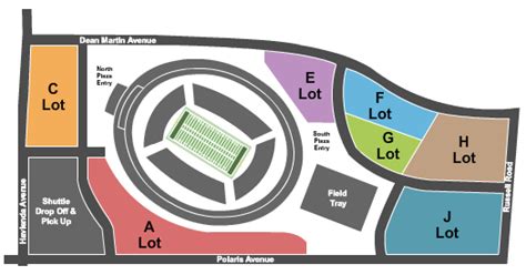 Parking At Allegiant Stadium Parking Lots Seating Chart