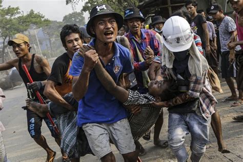 Myanmar Dozens Dead Factories Set On Fire Amid Coup Protests