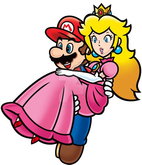 Mario Carrying Peach By Famousmari5 On Deviantart