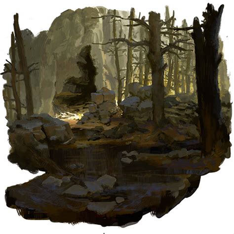 Fantasy Art Forest Cave Lore Wise Games Fantasy Stock Art