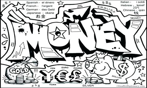 Graffiti Coloring Pages Learny Kids