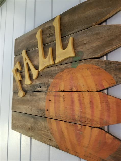 Fall Sign Wood Pallet Fall Sign Pallet Wood Sign Fall And Etsy