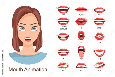 Female Lip Sync Lip Sync Collection For Animation Female Mouth