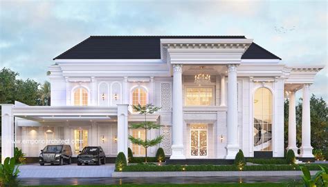 Mr Ewn Ii 1363 Klasik House 2 Floors Design Banten 24951 Facade Design